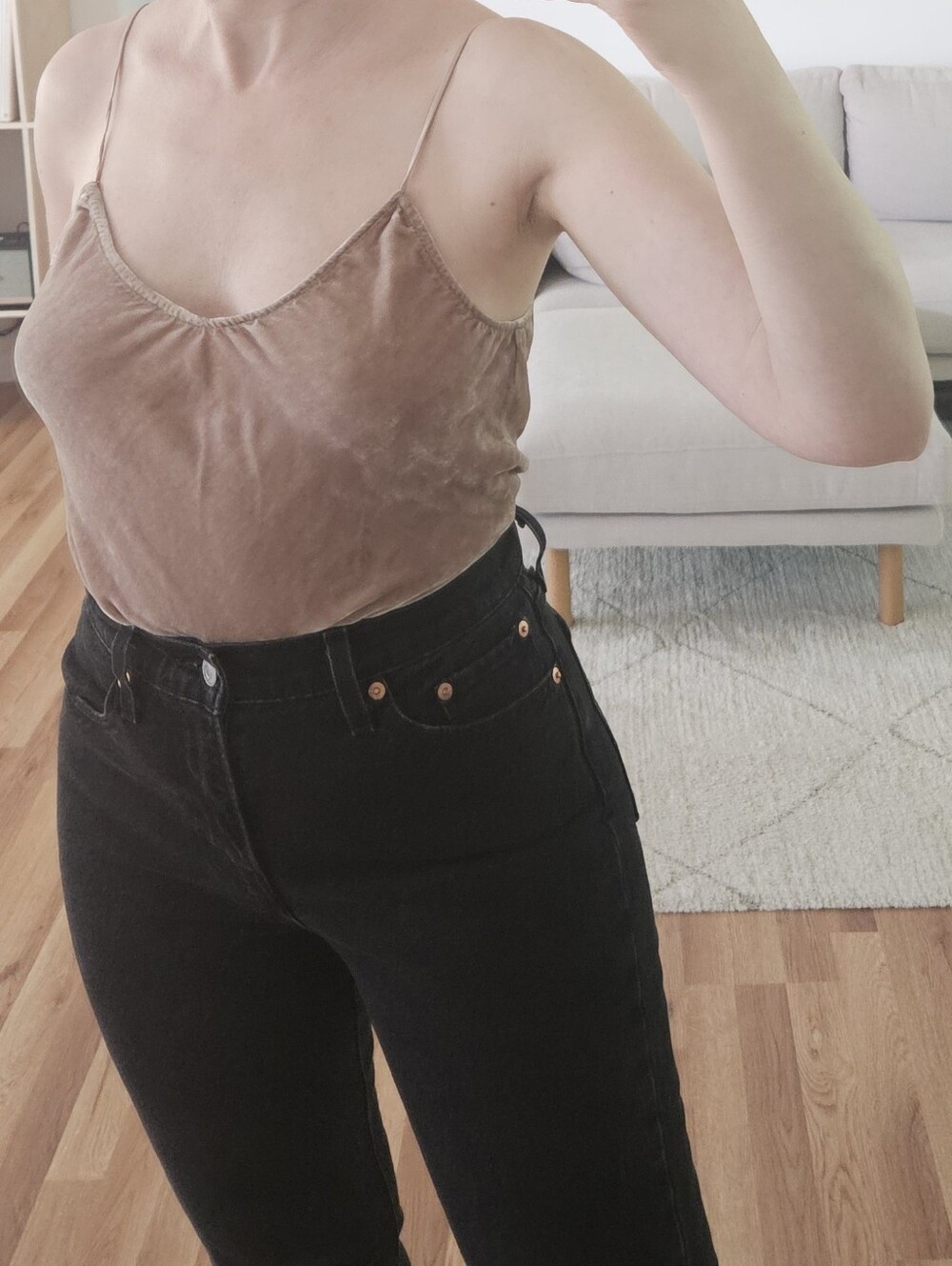 reformation blush velvet grunge goth whimsigoth boho indie urban tank cami top - Picture 2 of 8